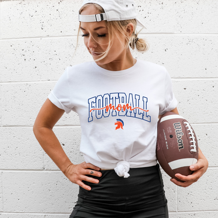 WHITE SHORT SLEEVE WARRIOR MOM SCRIPT