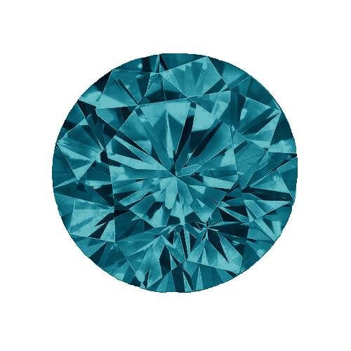 Wholesale, Natural Vivid Greenish Blue Diamond, 1-7mm Round, SI1-SI2, April Birthstone, Fancy Color