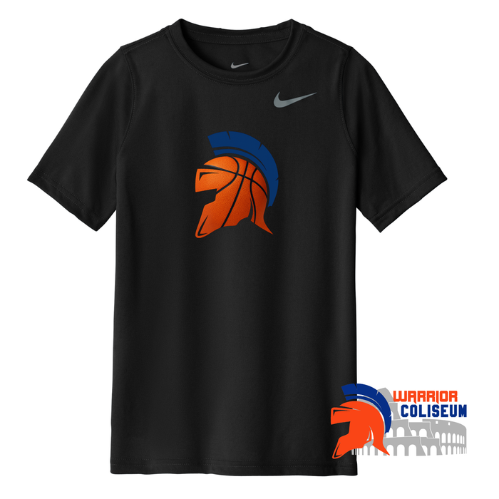 YOUTH BASKETBALL HELMET TEAM NIKE RLEGEND SHORT SLEEVE TEE - BLACK DV7317
