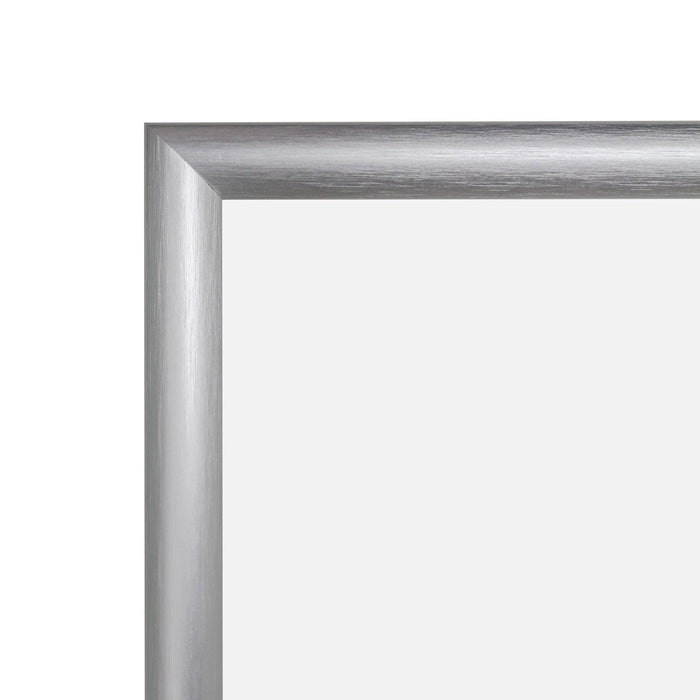11x17 Brushed Silver SnapeZo® Snap Frame - 1 Inch Profile