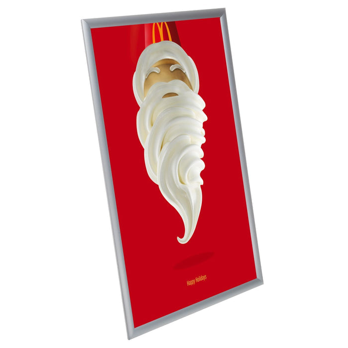 18x24 Brushed Silver SnapeZo® Snap Frame - 1 Inch Profile