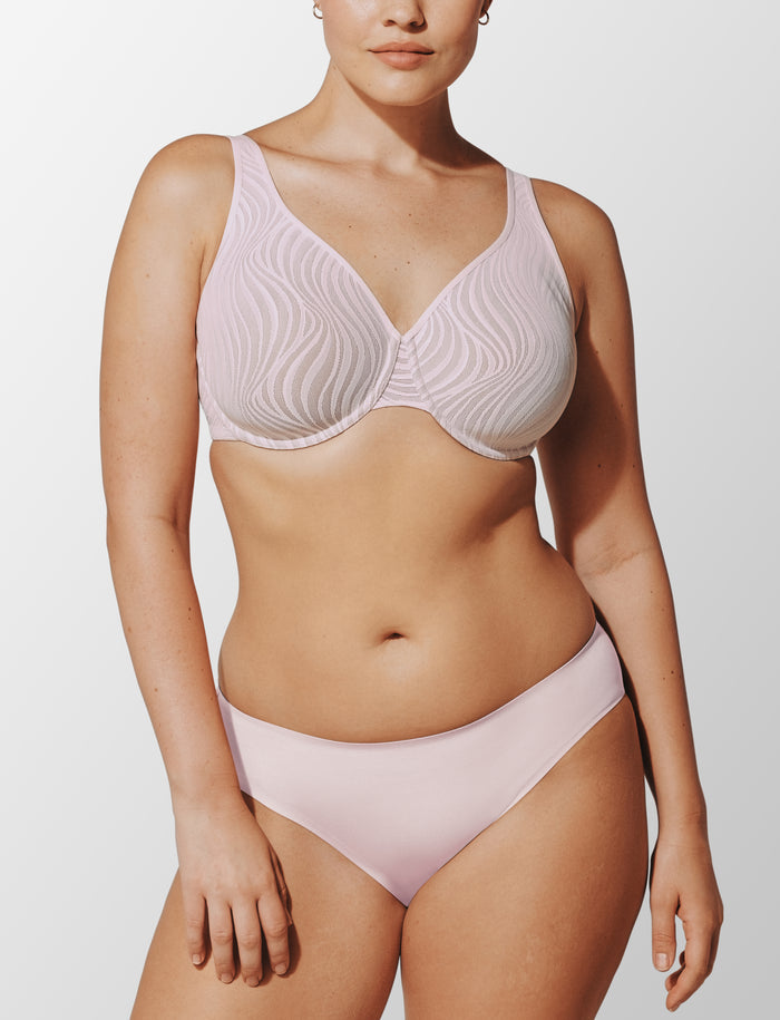 24/7® Classic Smooth Lace Minimizer Bra