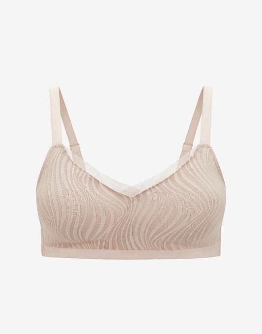 24/7® Classic Smooth Lace Wireless Minimizer Bra