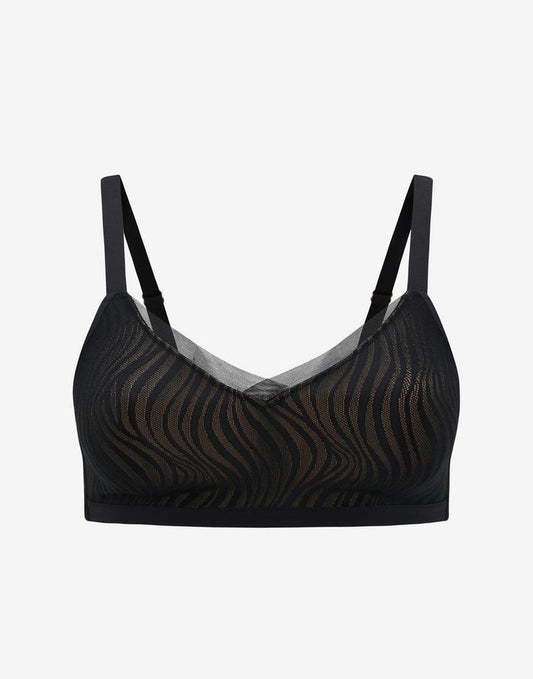24/7® Classic Smooth Lace Wireless Minimizer Bra