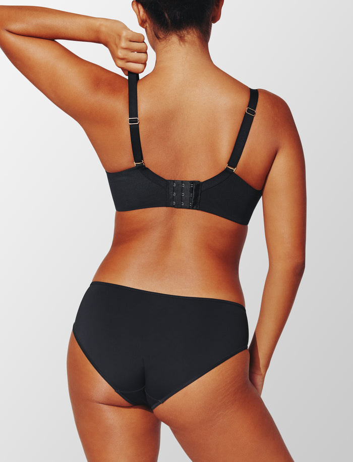 24/7® Classic Wireless Crossover Minimizer Bra, Black - Thirdlove - Nylon/Spandex,modelHHH