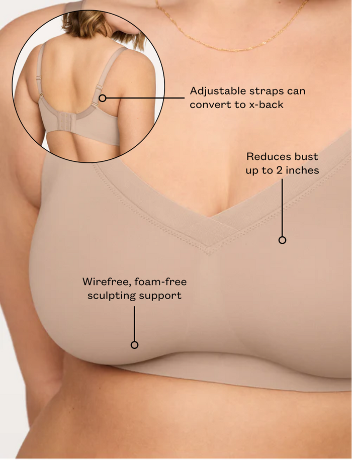 24/7® Classic Smooth Wireless Minimizer Bra