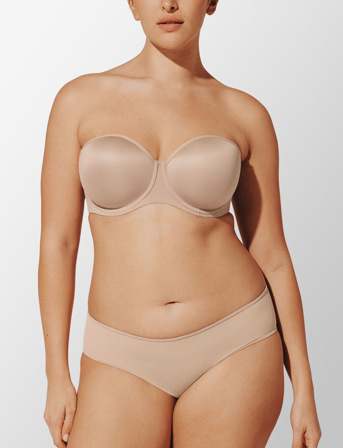 24/7® Classic Strapless Bra, Taupe - Thirdlove - Nylon/Spandex,modelH