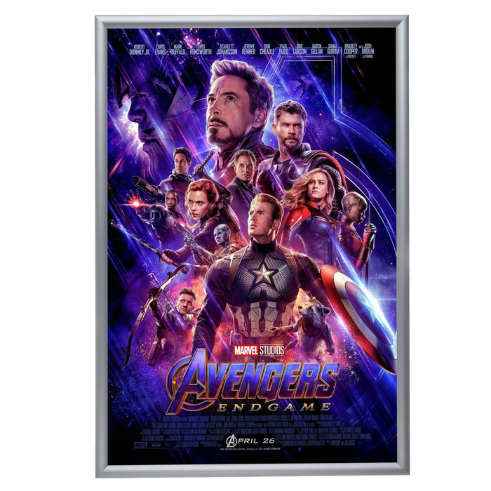 27x40 Silver SnapeZo® Snap Frame - 1.2" Profile