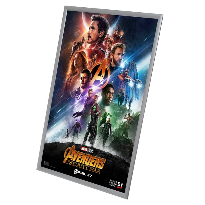 27x40 Silver SnapeZo® Snap Frame - 1.2" Profile