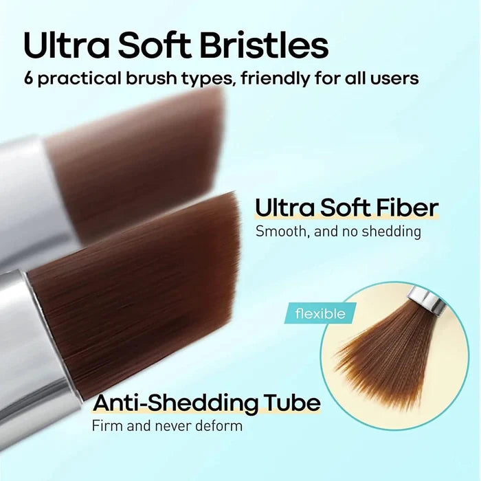 Free 6Pcs Nail Art Liner Brushes Set Gift MODELONES.com #