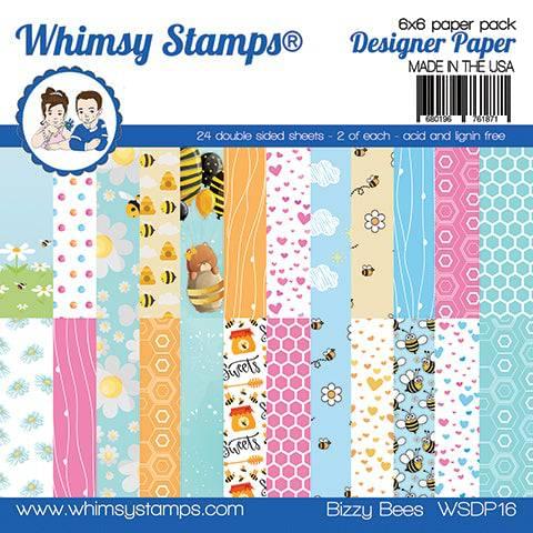 6x6 Paper Pack - Bizzy Bees - Whimsy Stamps