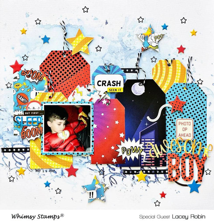 6x6 Paper Pack - Comics - Whimsy Stamps