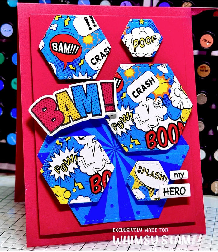6x6 Paper Pack - Comics - Whimsy Stamps