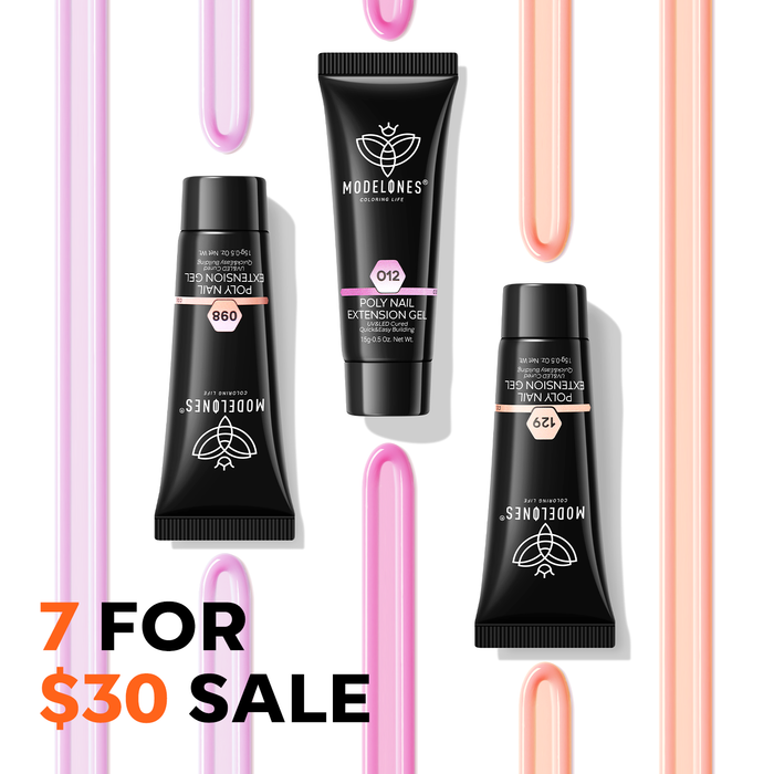 7 For $30 Sale Poly Nail Gel (15g) Poly Nail Gel MODELONES # Select Color