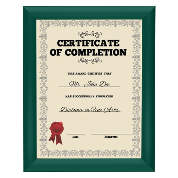 8.5x11 Green SnapeZo® Snap Frame - 1" Profile