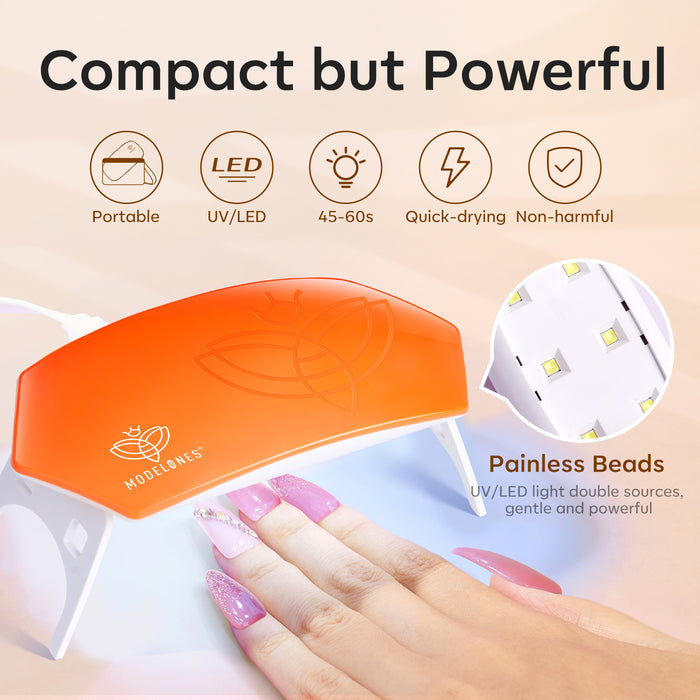 8W UV Upgraded Led Mini Nail Lamp Nail Lamp MODELONES #