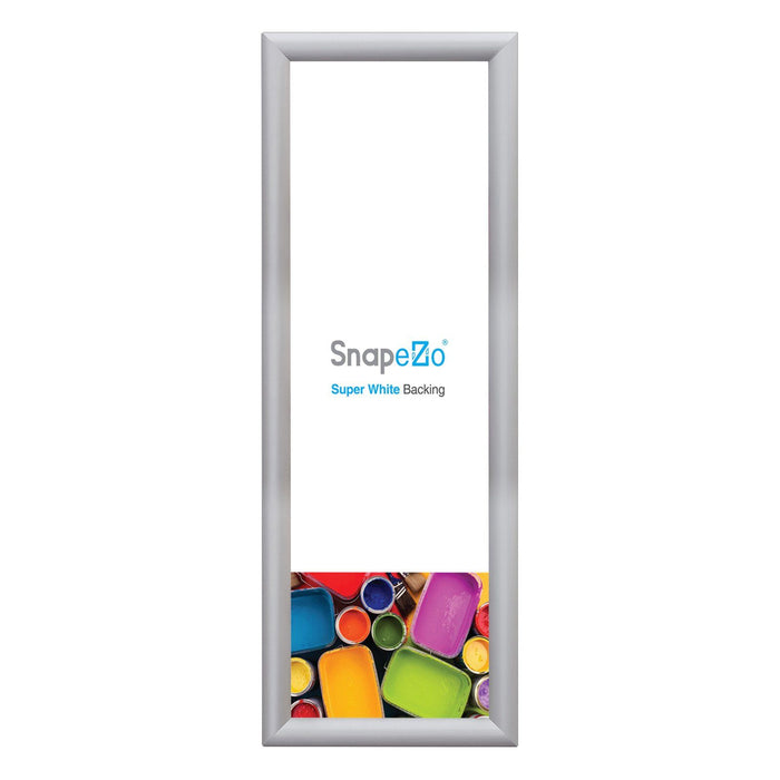 8x24 Silver SnapeZo® Snap Frame - 1 Inch Profile