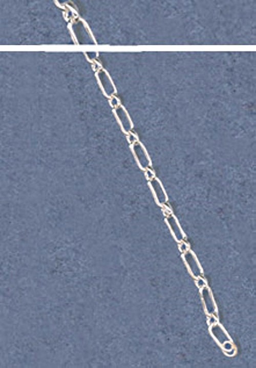 925 Solid Sterling Silver Rectagle Chain 2.7mm, Chain by the Foot, Bulk Chain, Made in USA 460-146