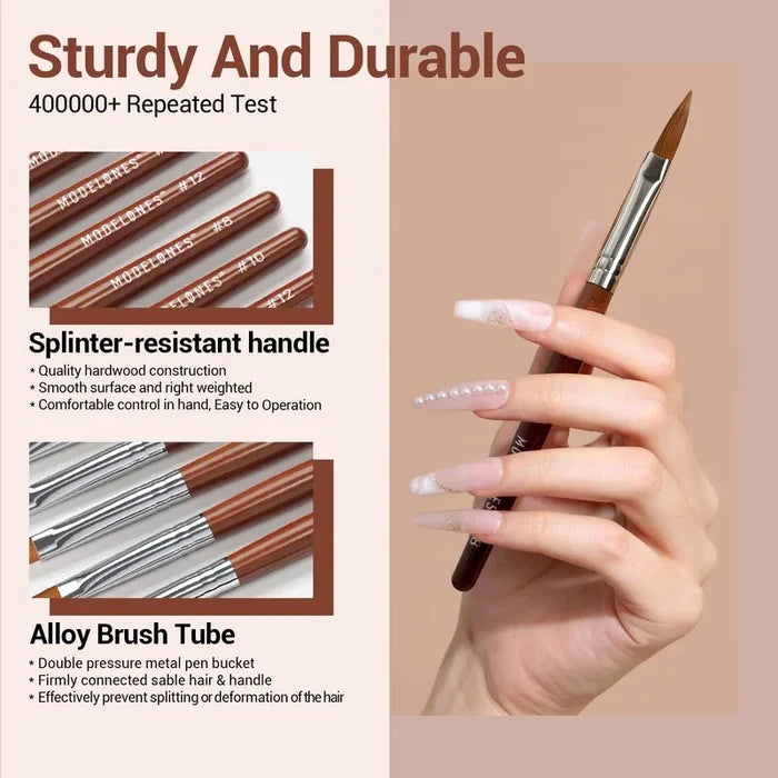 Acrylic Powder Nail Brush Trio