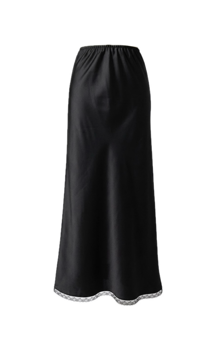 Aida black maxi skirt