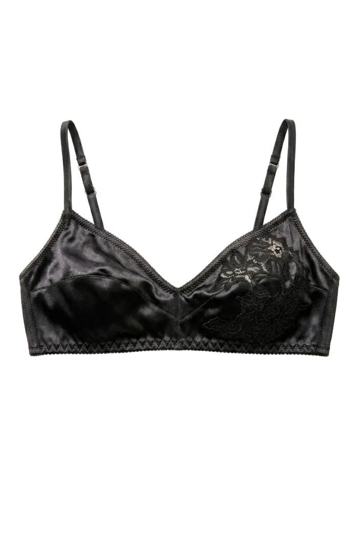 Ajoure Black soft bra