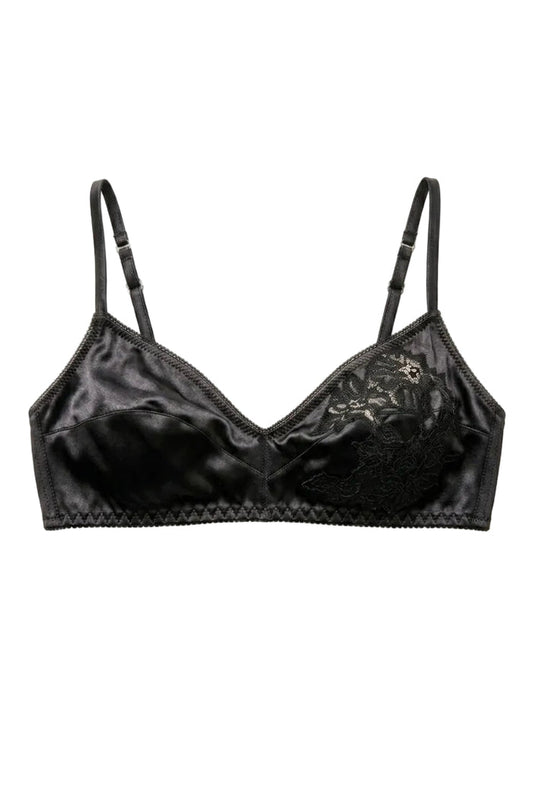 Ajoure Black soft bra