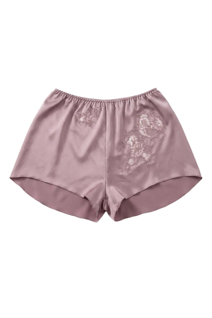 Ajoure dusty pink shorts