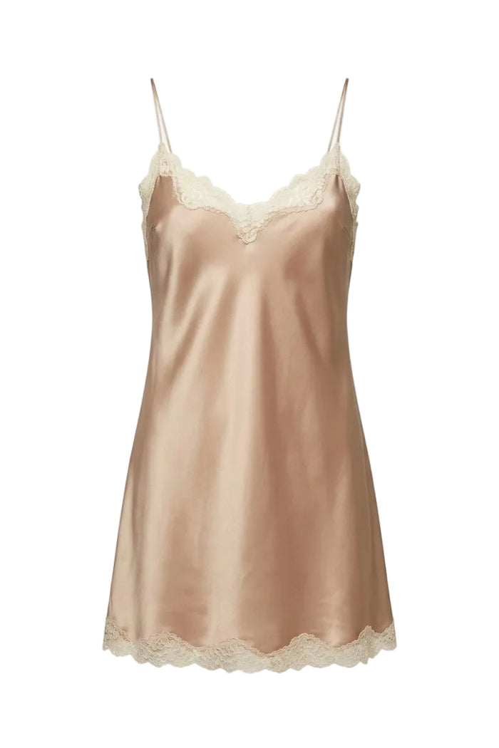Ajoure gold beige mini lounge dress