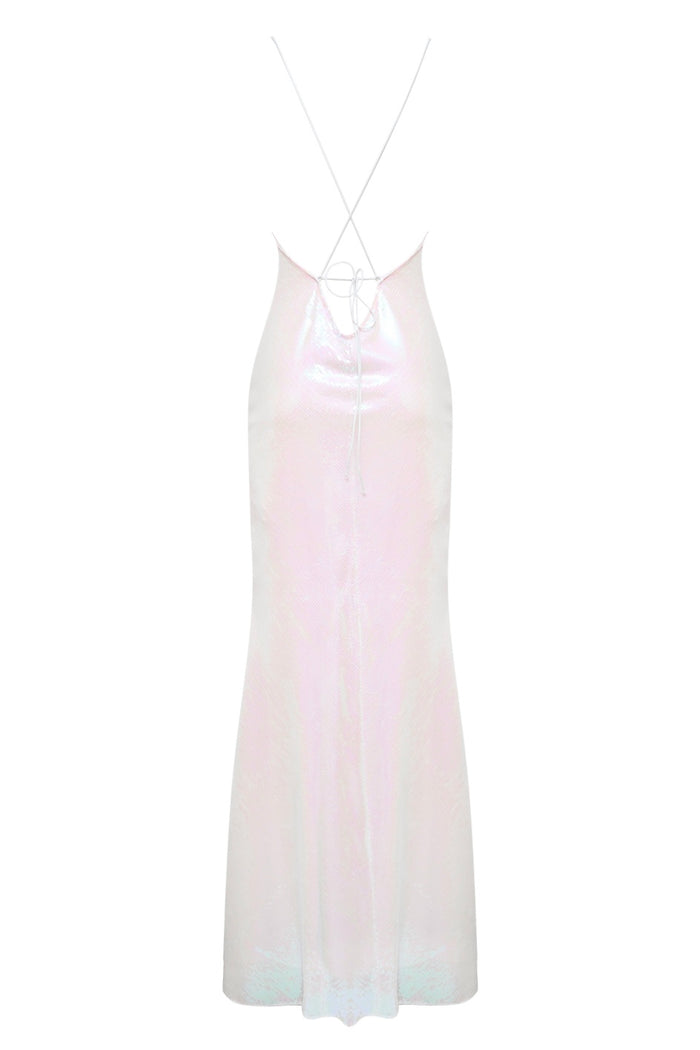 Alfa white mermaid evening dress