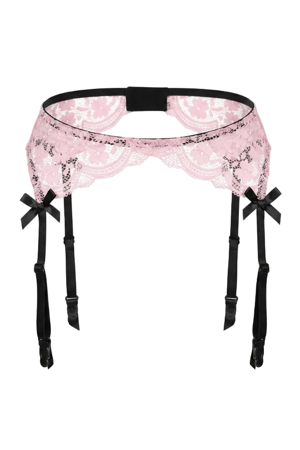 Alissia Pink garter belt