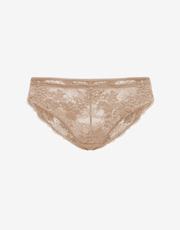 All Day Lace Bikini - Taupe - 51% Recycled nylon/42% Nylon/7% Spandex - ThirdLove