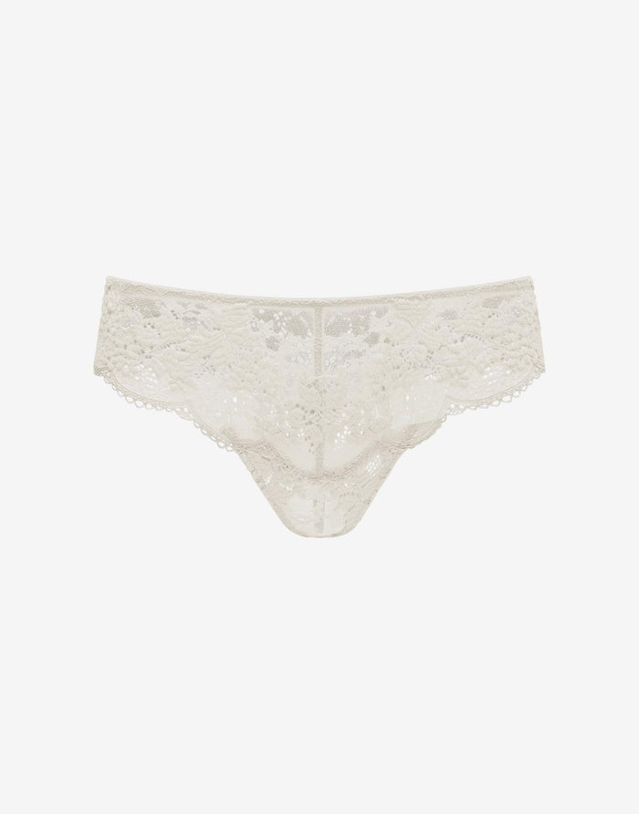 All Day Lace Thong - Sea Salt - 51% Recycled nylon/42% Nylon/7% Spandex - ThirdLove