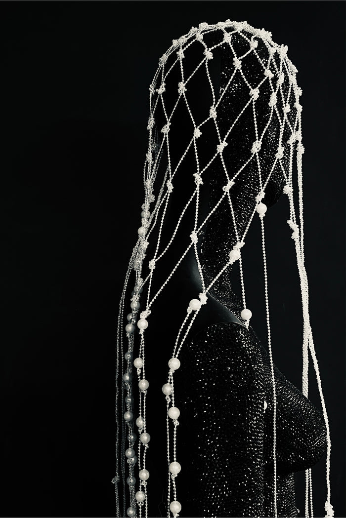 Alnilam Pearl Beaded Veil