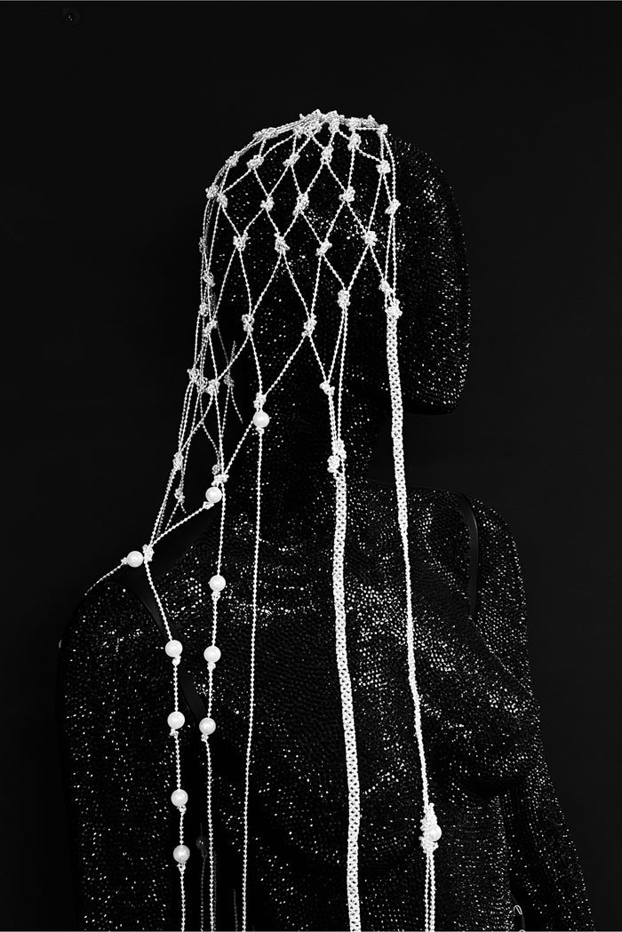 Alnilam Pearl Beaded Veil