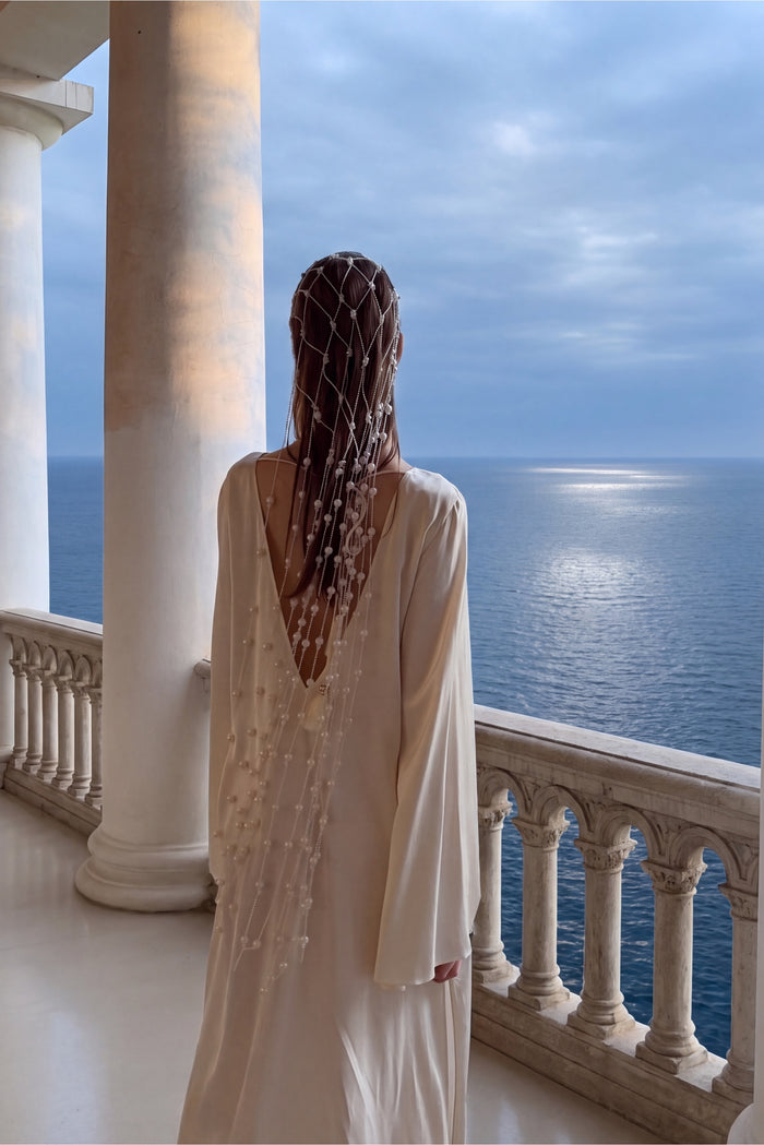 Alnilam Pearl Beaded Veil