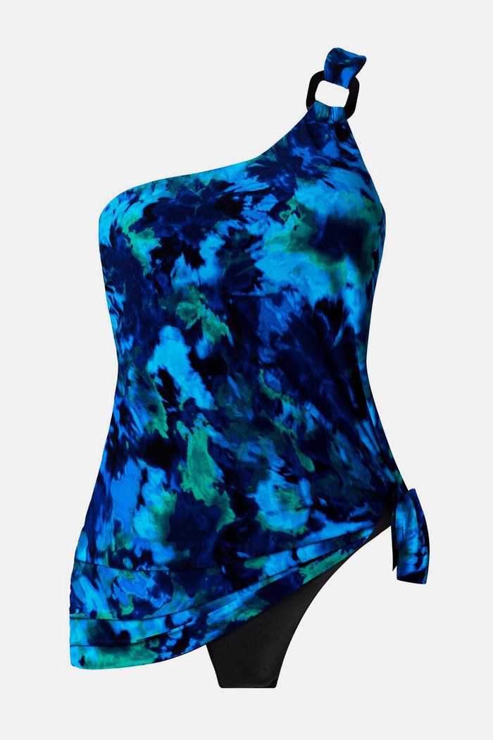 Amal Swim Dress in Mashup tied up