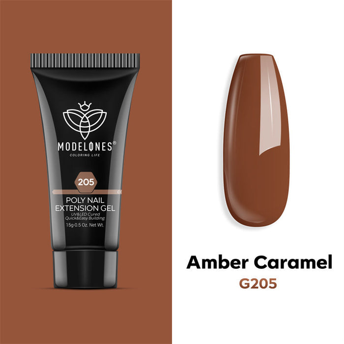 Amber Caramel - Poly Nail Gel (15g) Poly Nail Gel MODELONES #