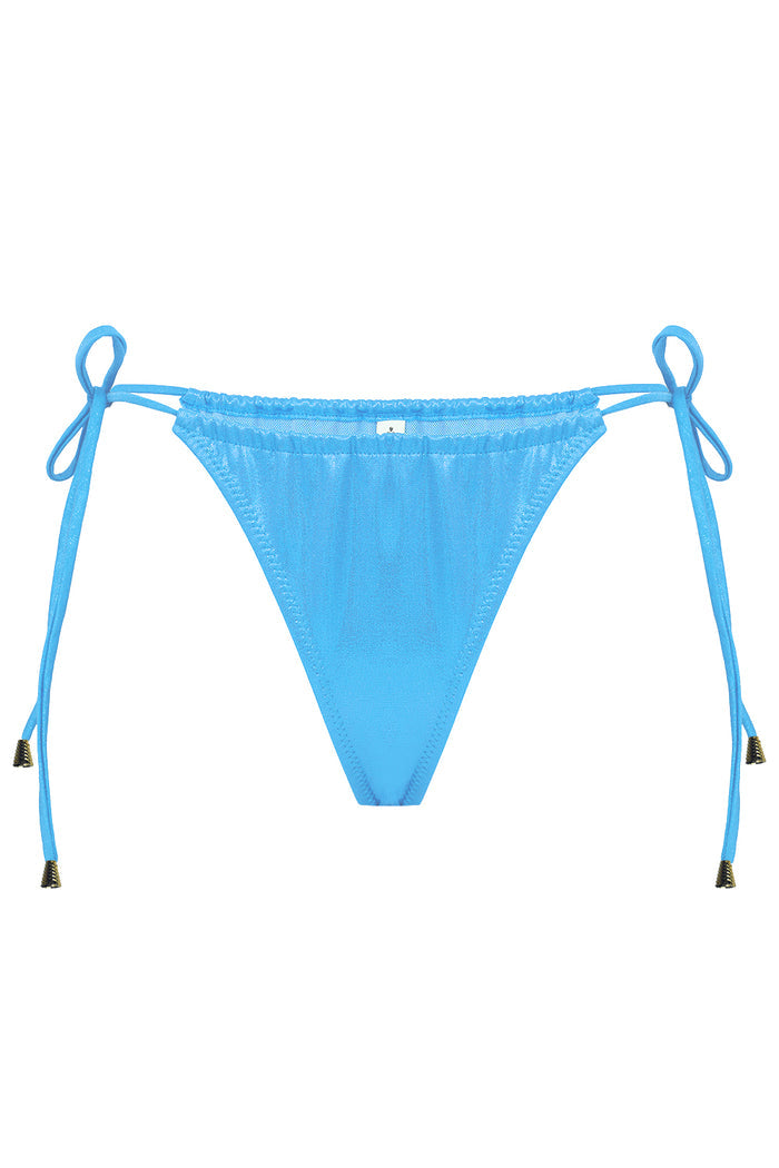 Amelia Metallic Ocean bikini bottom