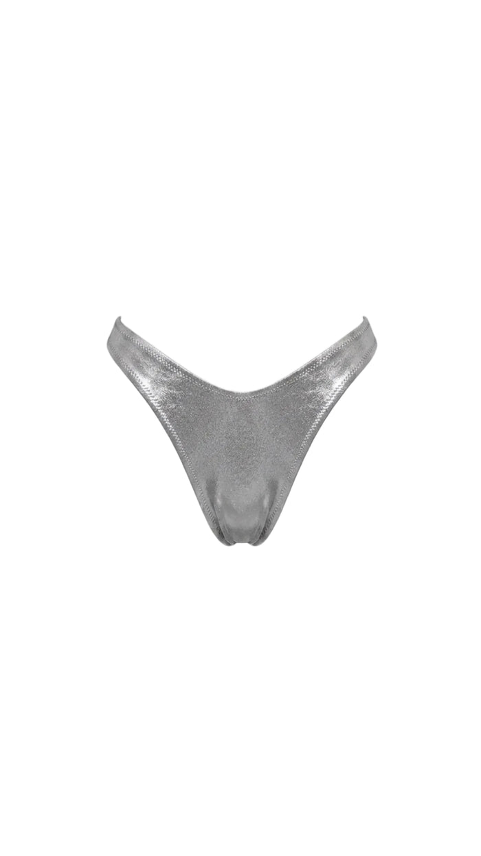 Amelita  metallic silver  bikini bottom