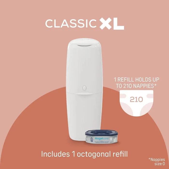 Angelcare Classic XL Nappy Bin with 1 Refill - ebebek - Black Friday