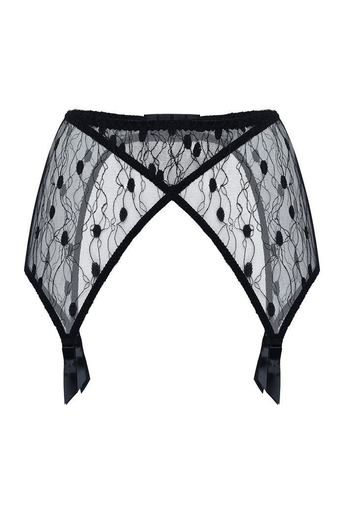 Angelita black garter belt