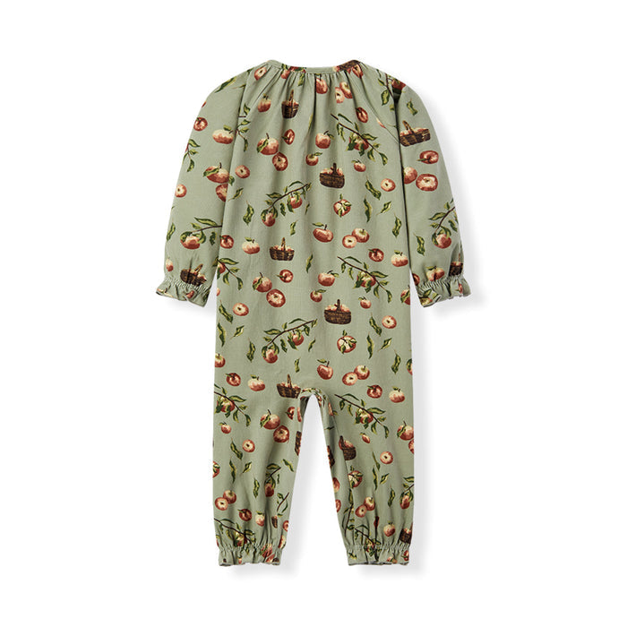 Apple Orchard Corduroy Ruffle Snap Jumper