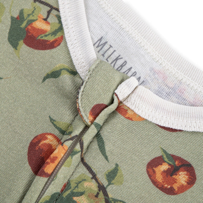Apple Orchard Organic Cotton Zipper Pajama - Babies in Bloom