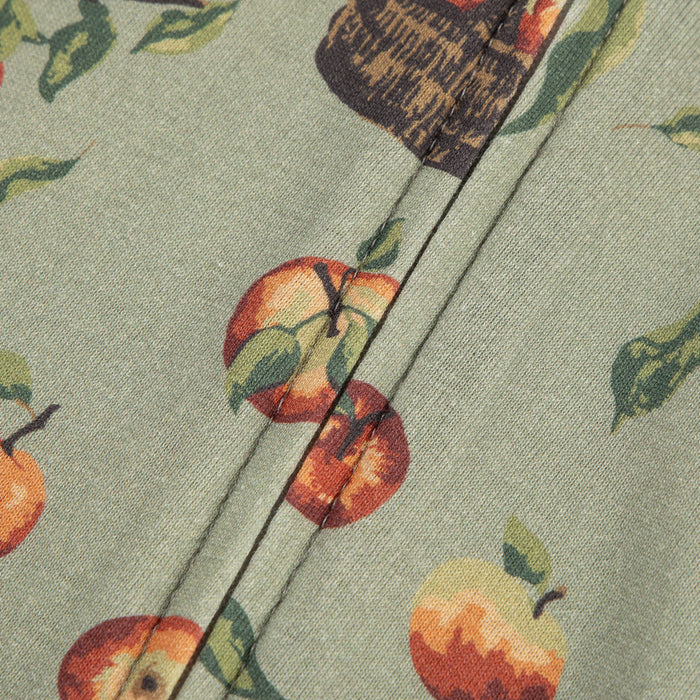 Apple Orchard Organic Cotton Zipper Pajama - Babies in Bloom
