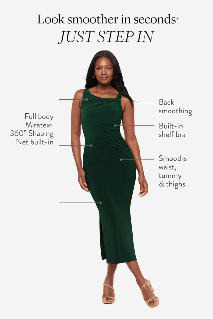 Aria Shaping Dress in Rosemary