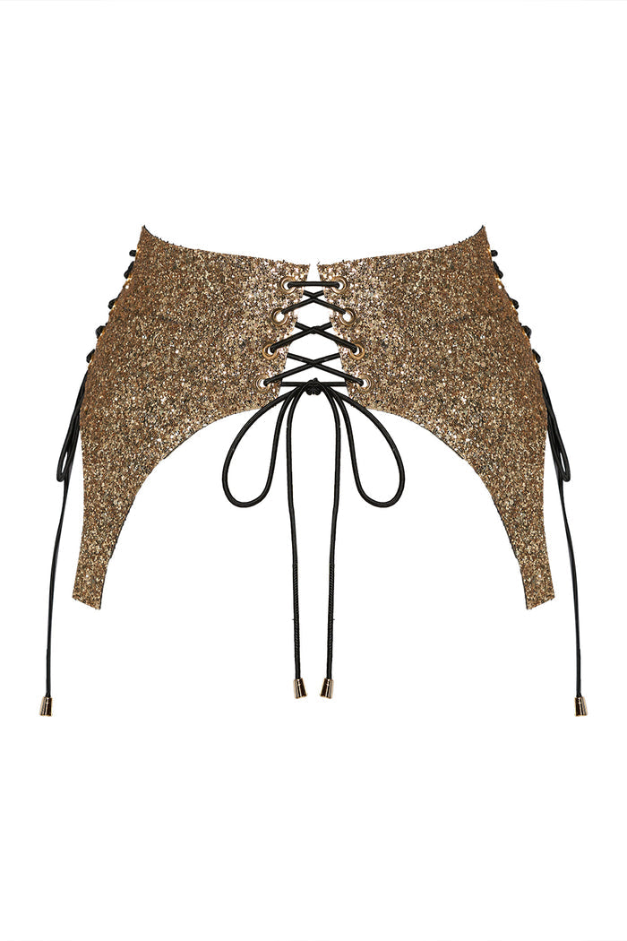 Armory Gold Shiny corset belt by Secret Room