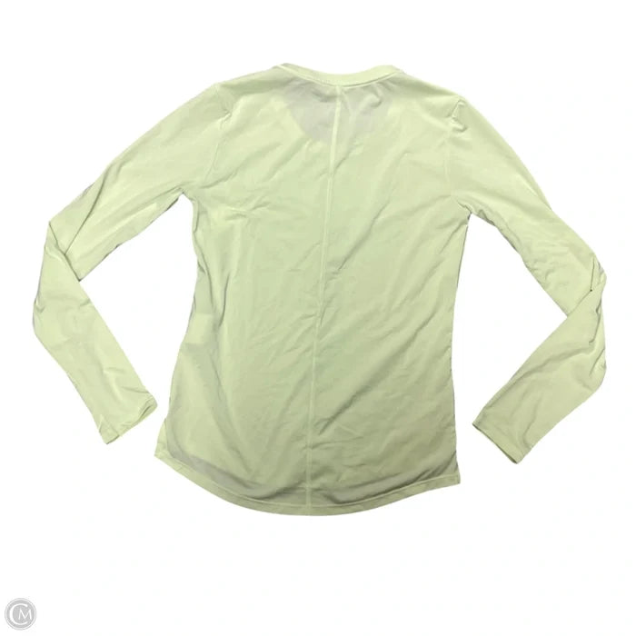 Athletic Top Long Sleeve Crewneck By Nike In Green, Size: Xs