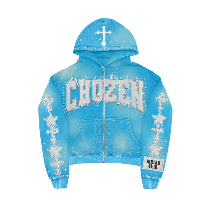 "BABY BLUE" CHOŹEN ZIP-UP