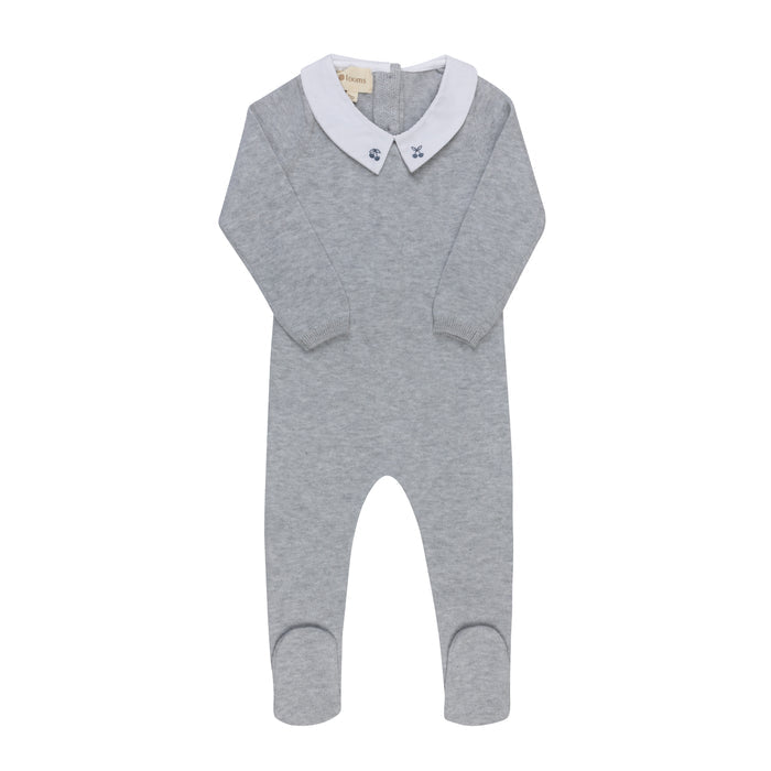 Baby Boy Footie – Blue – Fair Isle