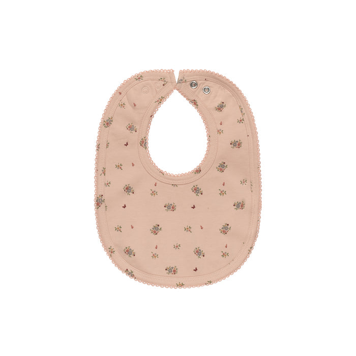 Baby Girl Bib – Pink – Floral Print